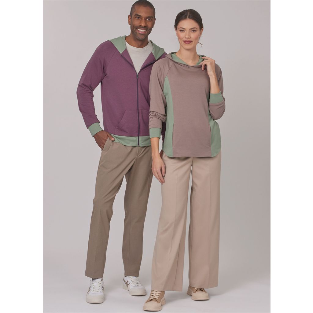 New Look Sewing Pattern N6806 Unisex Hoodies 6806 Image 5 From Patternsandplains.com