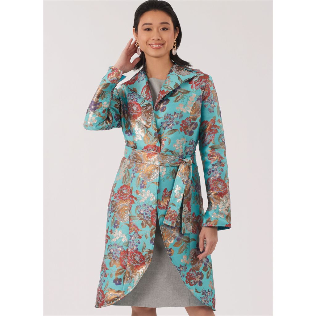 New Look Sewing Pattern N6809 Misses Jacket Belt and Dress with Petite Lines 6809 Image 2 From Patternsandplains.com