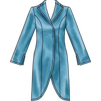 New Look Sewing Pattern N6809 Misses Jacket Belt and Dress with Petite Lines 6809 Image 4 From Patternsandplains.com