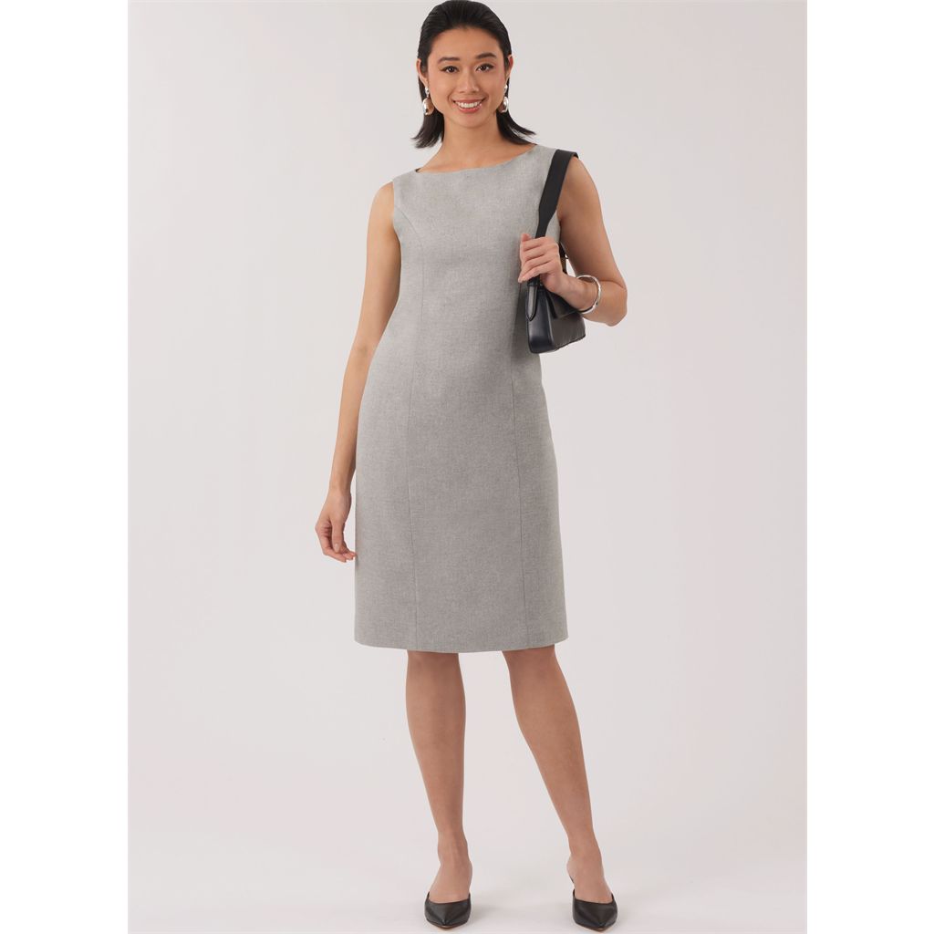 New Look Sewing Pattern N6809 Misses Jacket Belt and Dress with Petite Lines 6809 Image 8 From Patternsandplains.com