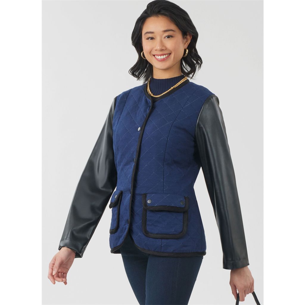 New Look Sewing Pattern N6812 Misses Jacket and Vest 6812 Image 2 From Patternsandplains.com