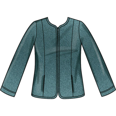 New Look Sewing Pattern N6812 Misses Jacket and Vest 6812 Image 3 From Patternsandplains.com