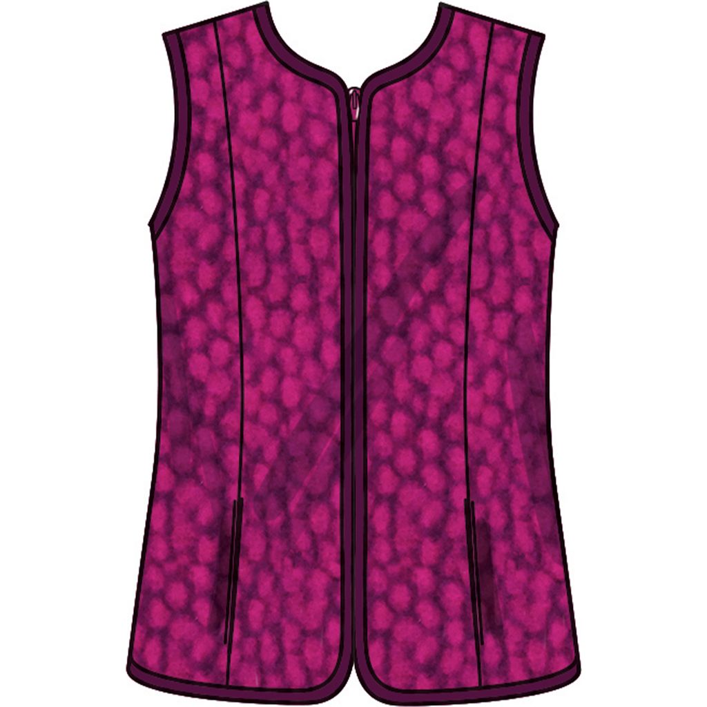 New Look Sewing Pattern N6812 Misses Jacket and Vest 6812 Image 4 From Patternsandplains.com