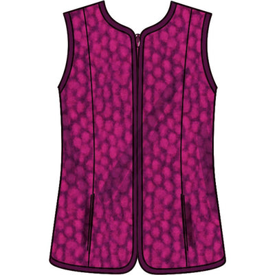 New Look Sewing Pattern N6812 Misses Jacket and Vest 6812 Image 4 From Patternsandplains.com