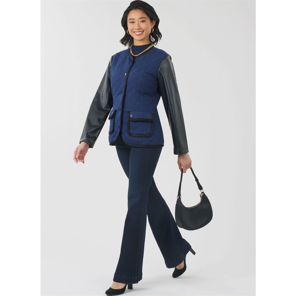 New Look Sewing Pattern N6812 Misses Jacket and Vest 6812 Image 6 From Patternsandplains.com