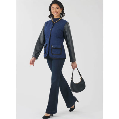 New Look Sewing Pattern N6812 Misses Jacket and Vest 6812 Image 6 From Patternsandplains.com