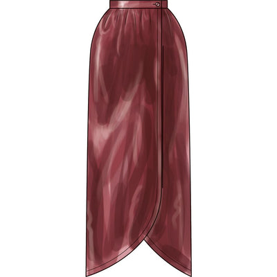 New Look Sewing Pattern N6813 Misses Wrap Skirt in Two Lengths 6813 Image 4 From Patternsandplains.com