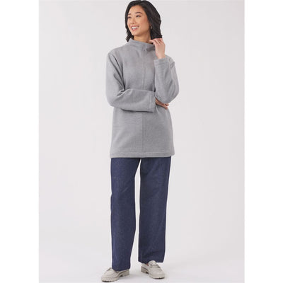 New Look Sewing Pattern N6814 Misses Knit Tops and Knit or Woven Pull on Pants 6814 Image 6 From Patternsandplains.com