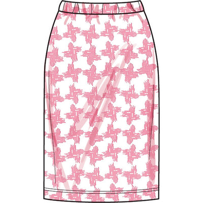 New Look Sewing Pattern N6815 Misses Knit Tops and Skirt In Two Lengths 6815 Image 4 From Patternsandplains.com