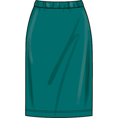 New Look Sewing Pattern N6815 Misses Knit Tops and Skirt In Two Lengths 6815 Image 5 From Patternsandplains.com