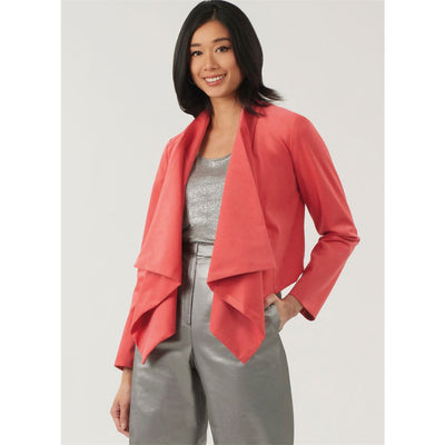 New Look Sewing Pattern N6817 Misses Draped Front Vest Jacket and Pants 6817 Image 2 From Patternsandplains.com