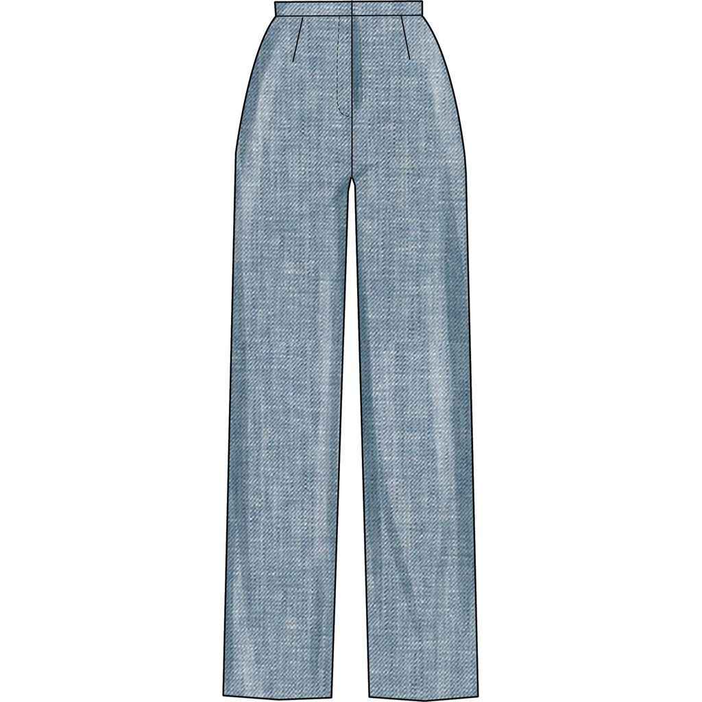 New Look Sewing Pattern N6817 Misses Draped Front Vest Jacket and Pants 6817 Image 4 From Patternsandplains.com