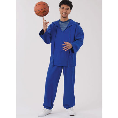 New Look Sewing Pattern N6818 Unisex Knit Hoodie and Pants and Misses Knit Dress 6818 Image 10 From Patternsandplains.com