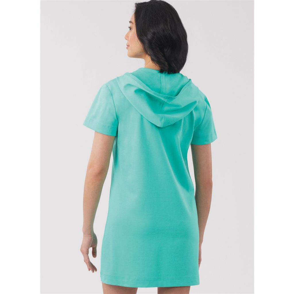 New Look Sewing Pattern N6818 Unisex Knit Hoodie and Pants and Misses Knit Dress 6818 Image 12 From Patternsandplains.com