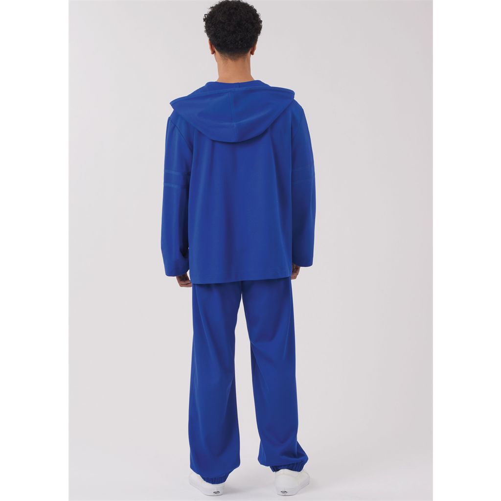 New Look Sewing Pattern N6818 Unisex Knit Hoodie and Pants and Misses Knit Dress 6818 Image 13 From Patternsandplains.com