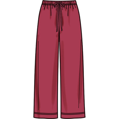 New Look Sewing Pattern N6818 Unisex Knit Hoodie and Pants and Misses Knit Dress 6818 Image 7 From Patternsandplains.com