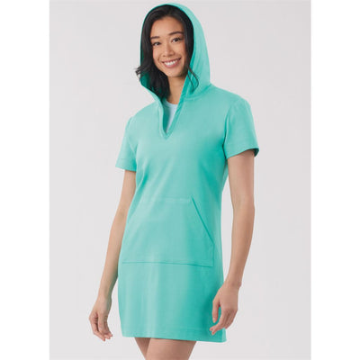 New Look Sewing Pattern N6818 Unisex Knit Hoodie and Pants and Misses Knit Dress 6818 Image 9 From Patternsandplains.com