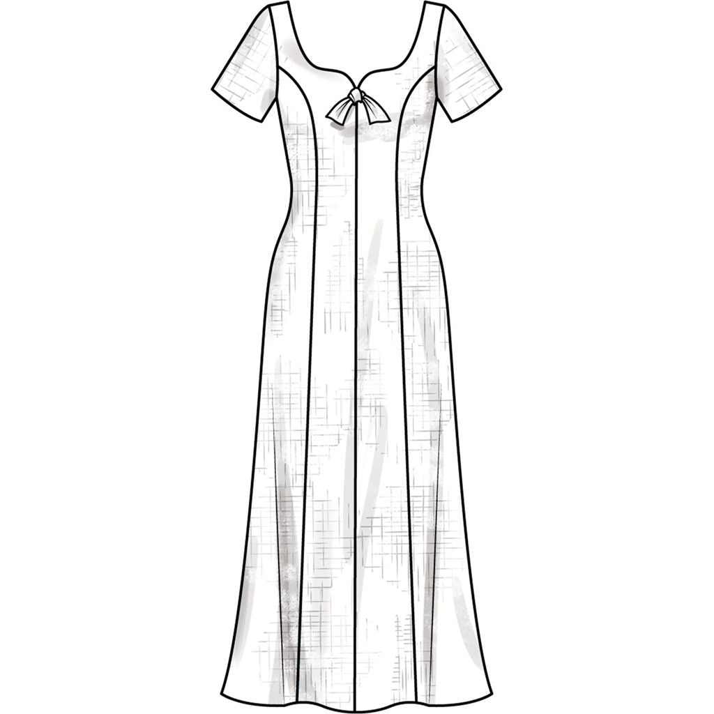 New Look Sewing Pattern N6822 Misses Dress in Two Lengths with Sleeve Variations 6822 Image 3 From Patternsandplains.com