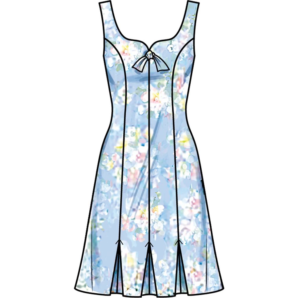 New Look Sewing Pattern N6822 Misses Dress in Two Lengths with Sleeve Variations 6822 Image 5 From Patternsandplains.com