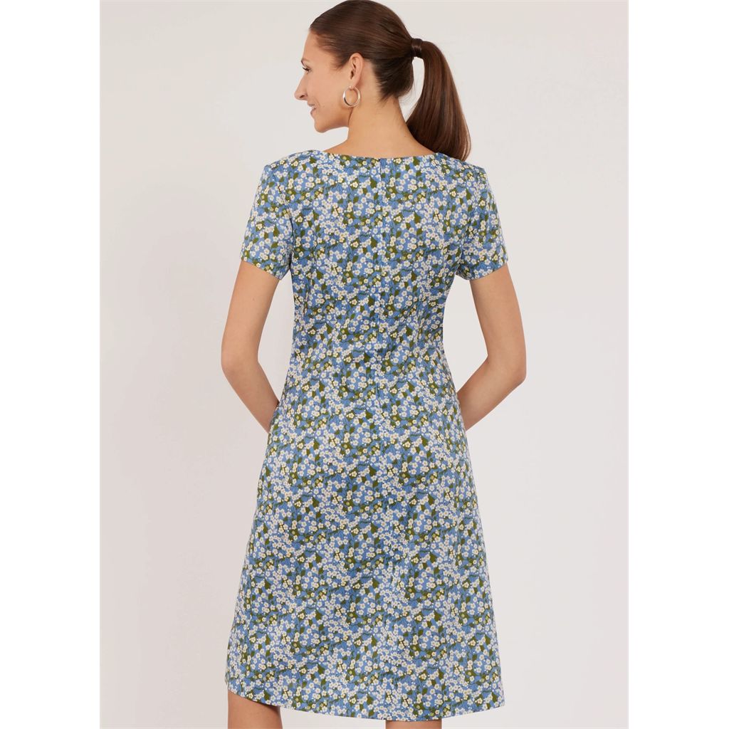 New Look Sewing Pattern N6822 Misses Dress in Two Lengths with Sleeve Variations 6822 Image 7 From Patternsandplains.com