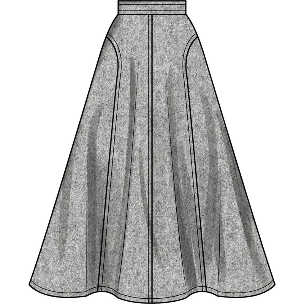New Look Sewing Pattern N6825 Misses Skirts in Two Lengths 6825 Image 3 From Patternsandplains.com