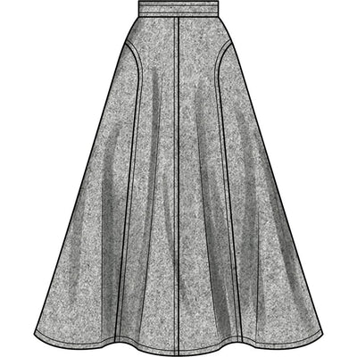 New Look Sewing Pattern N6825 Misses Skirts in Two Lengths 6825 Image 3 From Patternsandplains.com