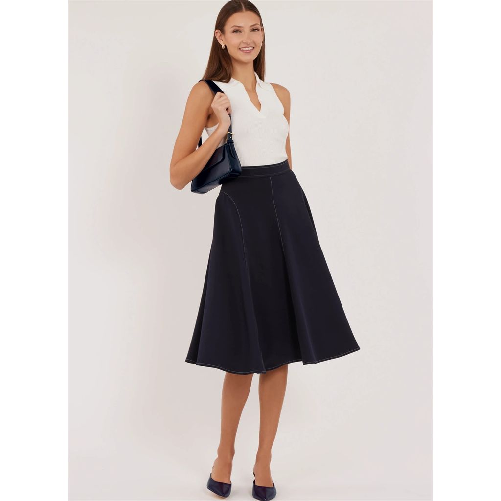New Look Sewing Pattern N6825 Misses Skirts in Two Lengths 6825 Image 6 From Patternsandplains.com
