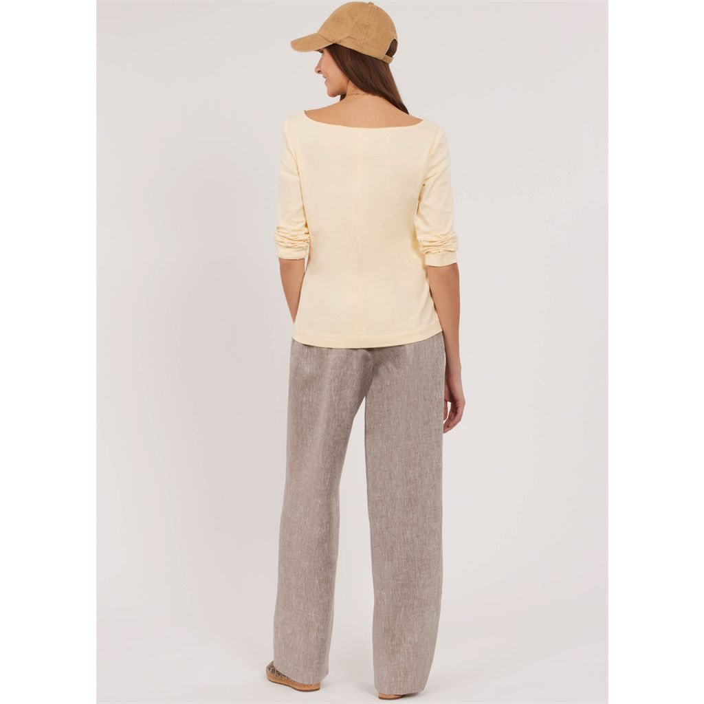 New Look Sewing Pattern N6829 Misses Pants in Two Lengths and Knit Tops 6829 Image 10 From Patternsandplains.com