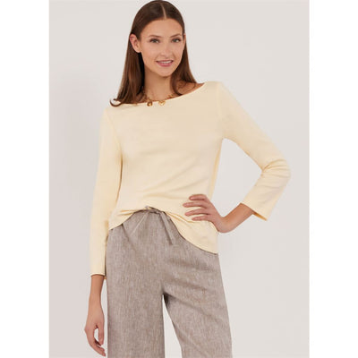 New Look Sewing Pattern N6829 Misses Pants in Two Lengths and Knit Tops 6829 Image 2 From Patternsandplains.com