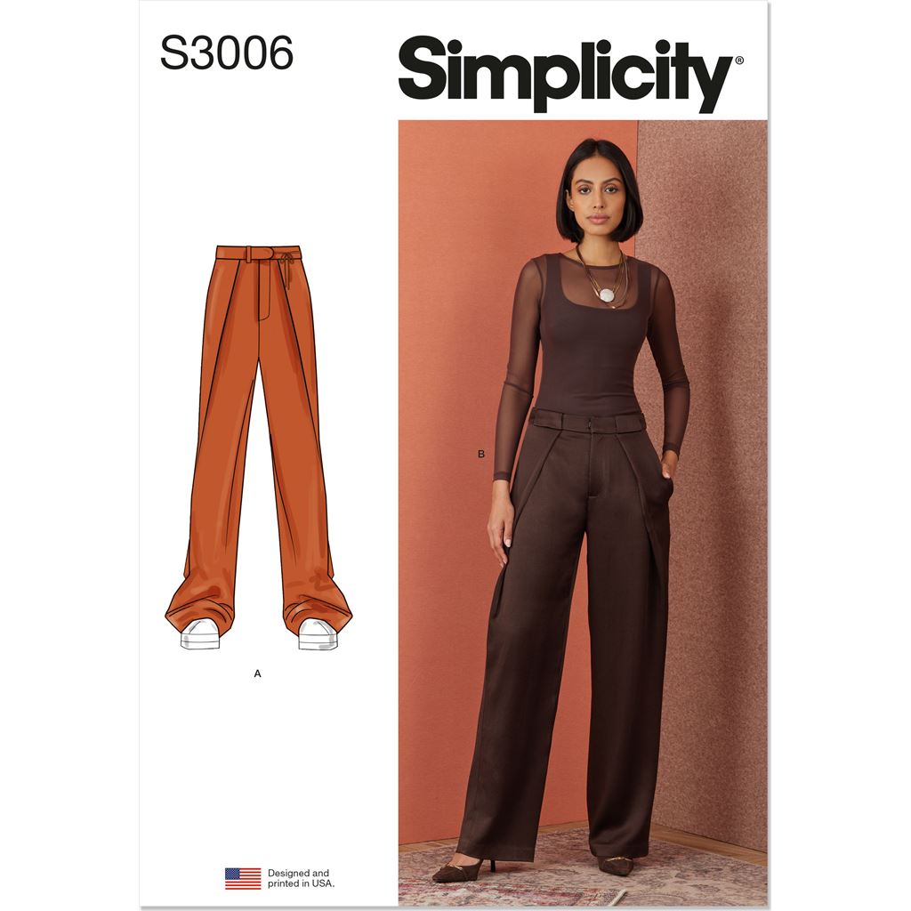 Simplicity Sewing Pattern S3006 Misses Pants 3006 Image 1 From Patternsandplains.com