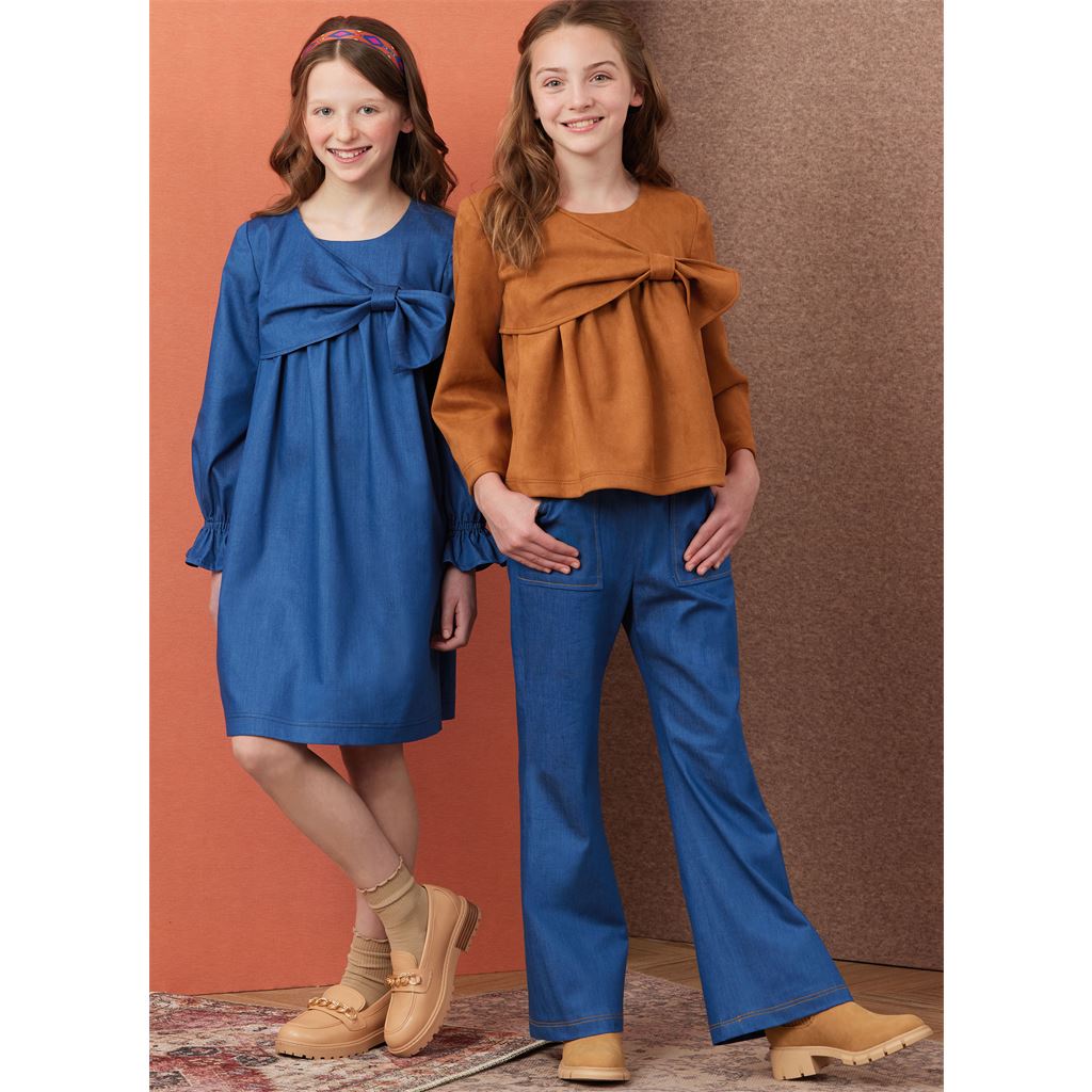 Simplicity Sewing Pattern S3015 Girls Top Dress and Pants 3015 Image 2 From Patternsandplains.com