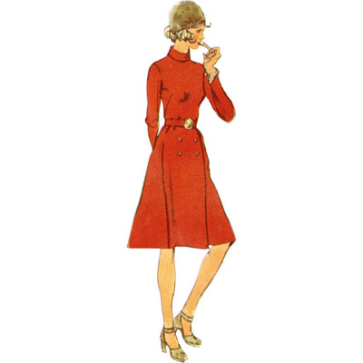 Simplicity Sewing Pattern S3017 Misses Dress with Front Wrap Skirt and Scarf 3017 Image 4 From Patternsandplains.com