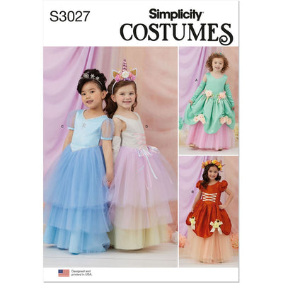 Simplicity Sewing Pattern S3027 Childrens Costumes 3027 Image 1 From Patternsandplains.com