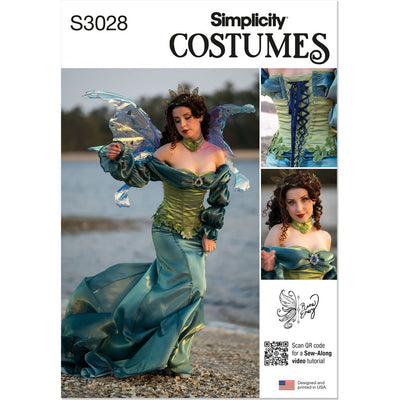 Simplicity Sewing Pattern S3028 Misses Fantasy Costume by Raine Emery 3028 Image 1 From Patternsandplains.com