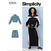 Simplicity Sewing Pattern S3035 Misses Knit Tops and Skirts 3035 Image 1 From Patternsandplains.com