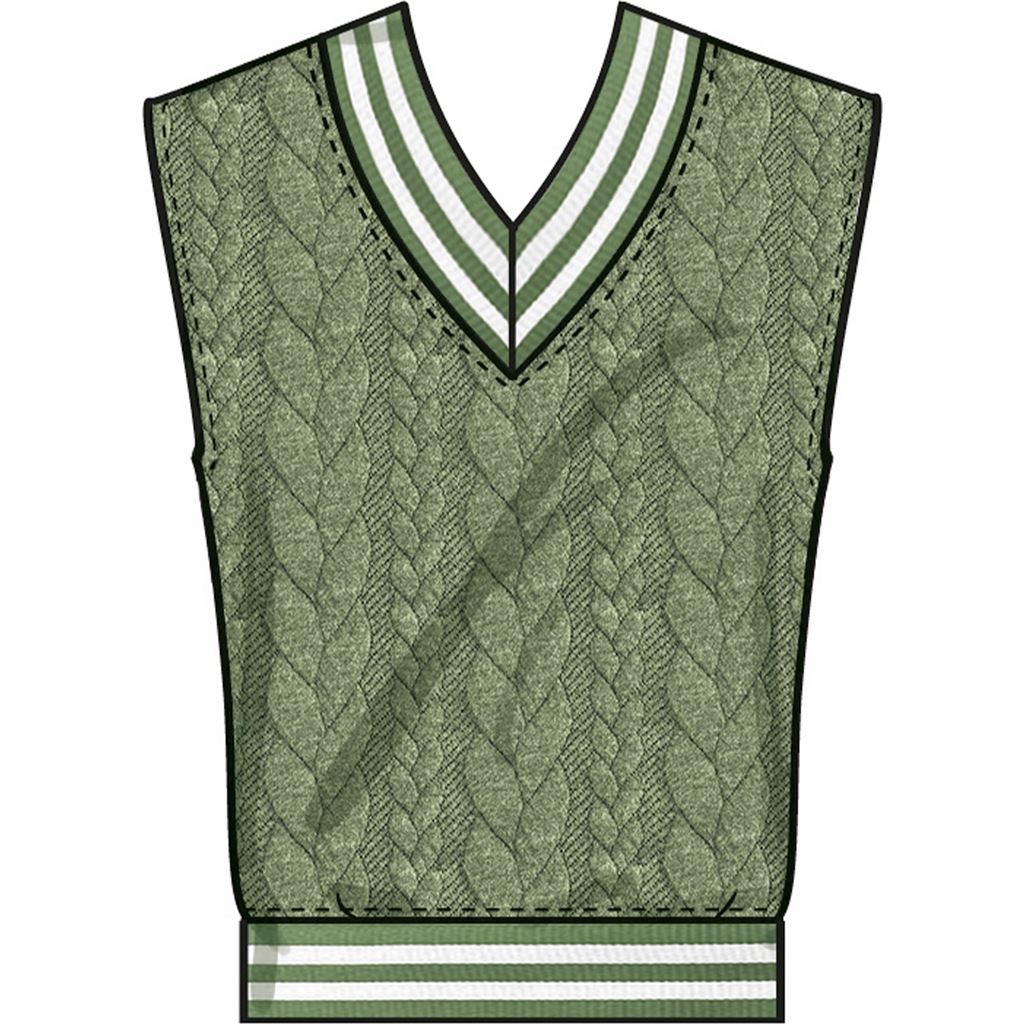 Simplicity Sewing Pattern S3040 Unisex Knit Vest and Tops 3040 Image 3 From Patternsandplains.com