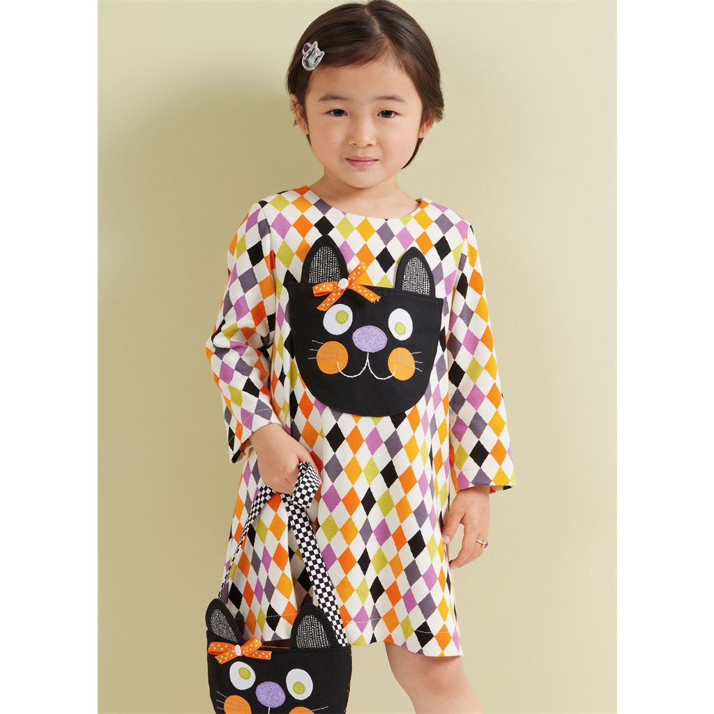 Simplicity Sewing Pattern S3042 Toddlers Dress with Sleeve Variations and Purse by Sew Sweet Chic by Susan Cousineau 3042 Image 2 From Patternsandplains.com