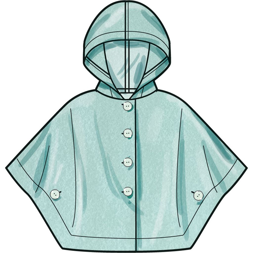Simplicity Sewing Pattern S3043 Childrens and Girls Ponchos 3043 Image 6 From Patternsandplains.com