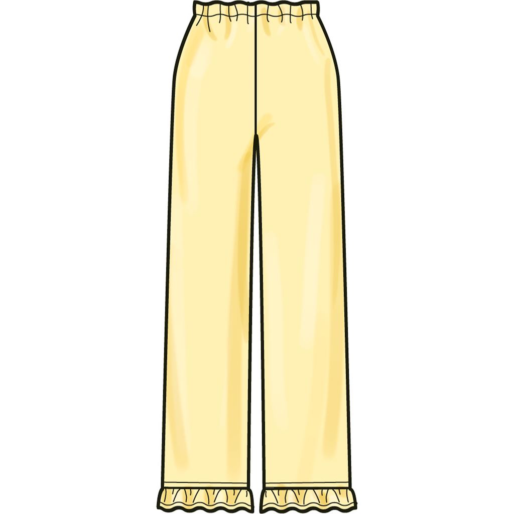 Simplicity Sewing Pattern S3045 Childrens and Girls Lounge Tops Gown Shorts and Pants 3045 Image 7 From Patternsandplains.com