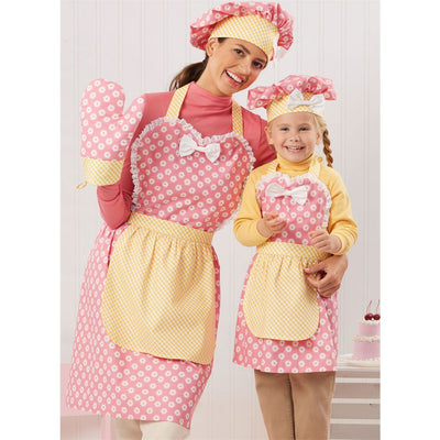 Simplicity Sewing Pattern S3050 Childrens and Misses Apron Mitts and Hat 3050 Image 2 From Patternsandplains.com