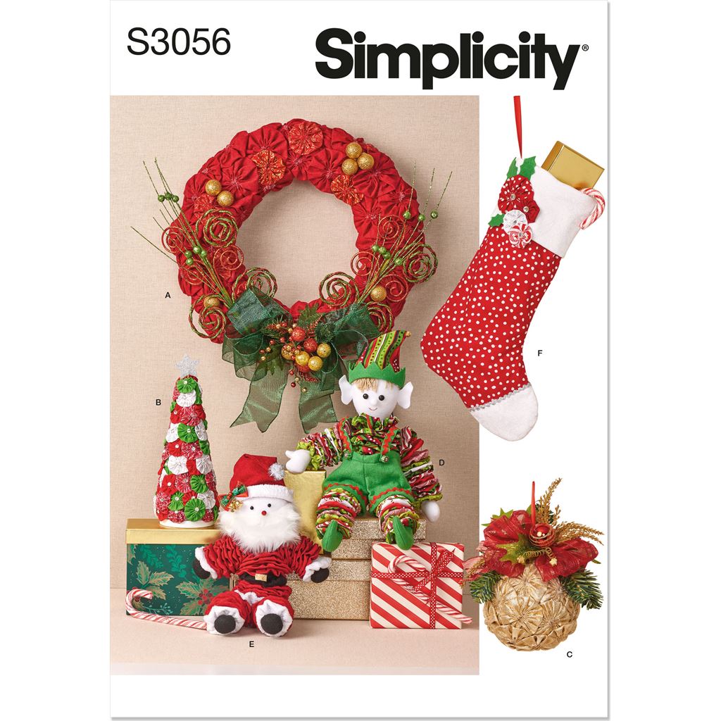 Simplicity Sewing Pattern S3056 Holiday Crafts 3056 Image 1 From Patternsandplains.com