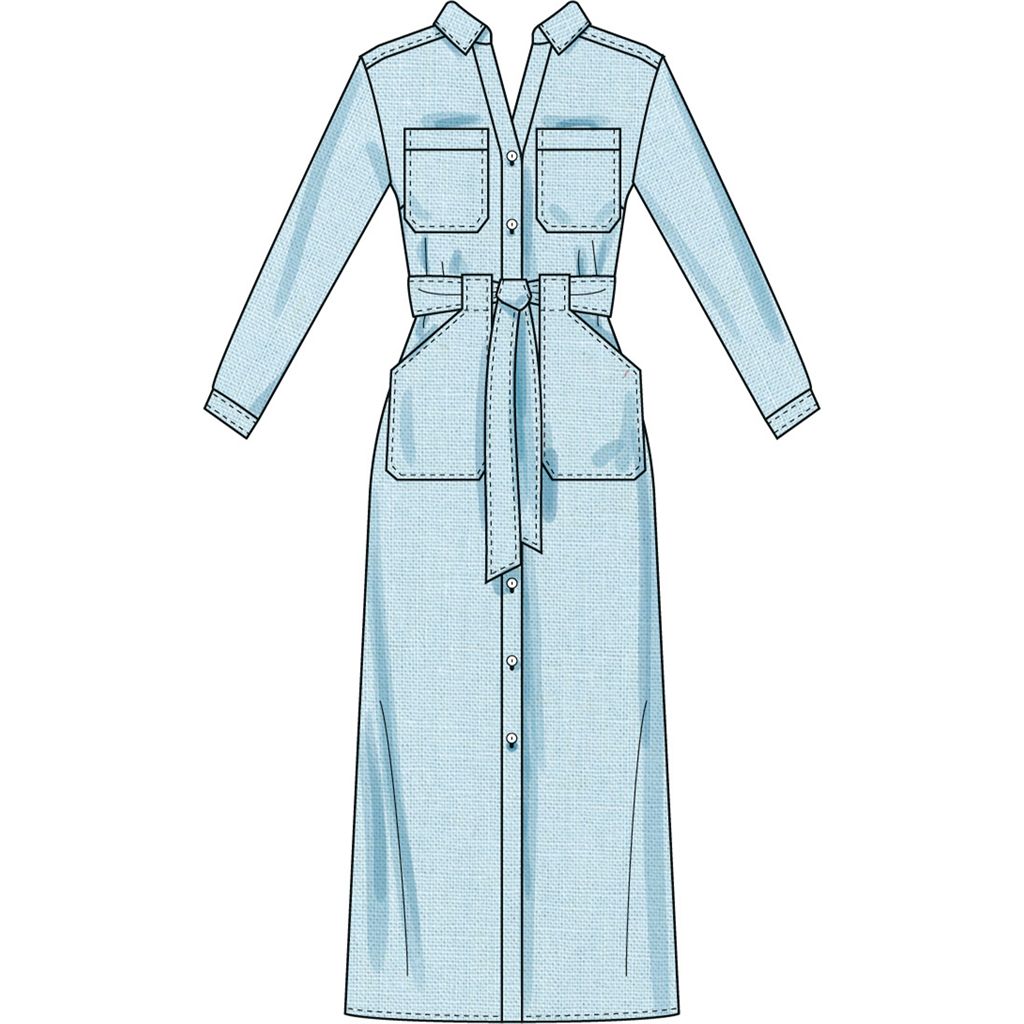 Simplicity Sewing Pattern S3065 Misses and Womens Dresses with Tie Belt 3065 Image 3 From Patternsandplains.com