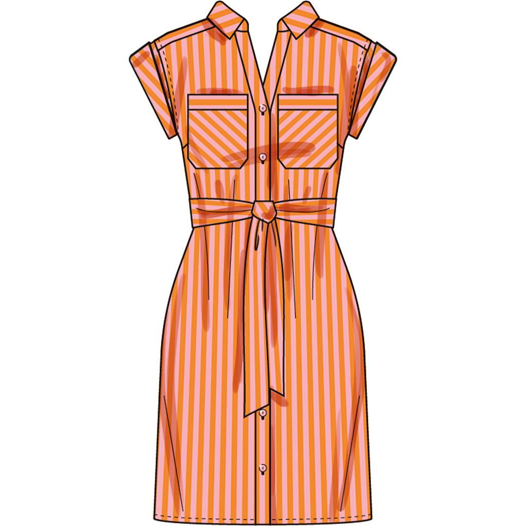 Simplicity Sewing Pattern S3065 Misses and Womens Dresses with Tie Belt 3065 Image 5 From Patternsandplains.com