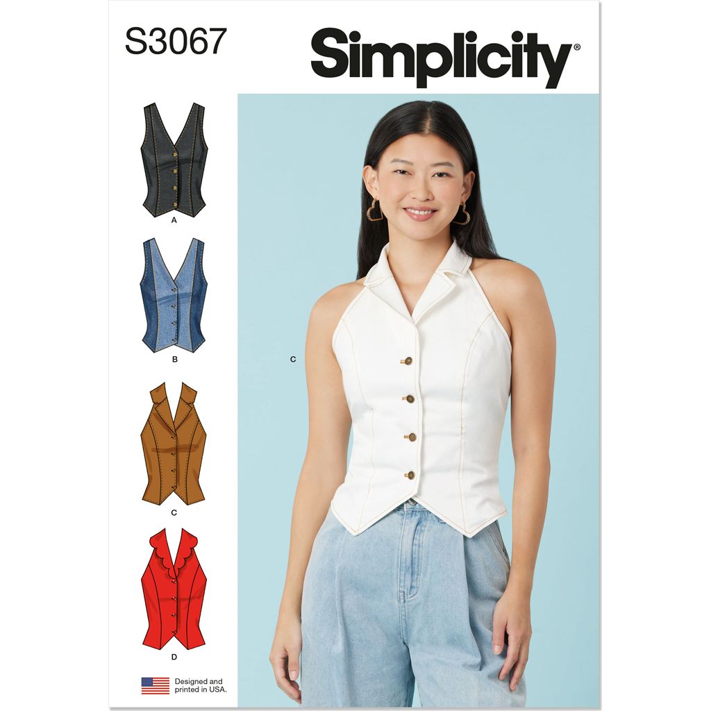Simplicity Sewing Pattern S3067 Misses Tops 3067 Image 1 From Patternsandplains.com