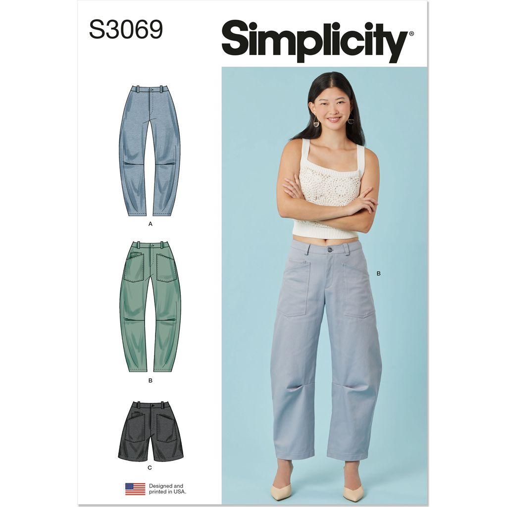 Simplicity Sewing Pattern S3069 Misses Pants and Shorts 3069 Image 1 From Patternsandplains.com