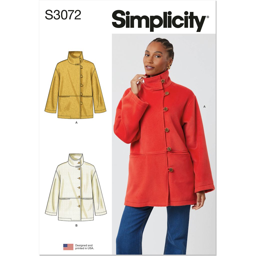 Simplicity Sewing Pattern S3072 Misses Jackets 3072 Image 1 From Patternsandplains.com