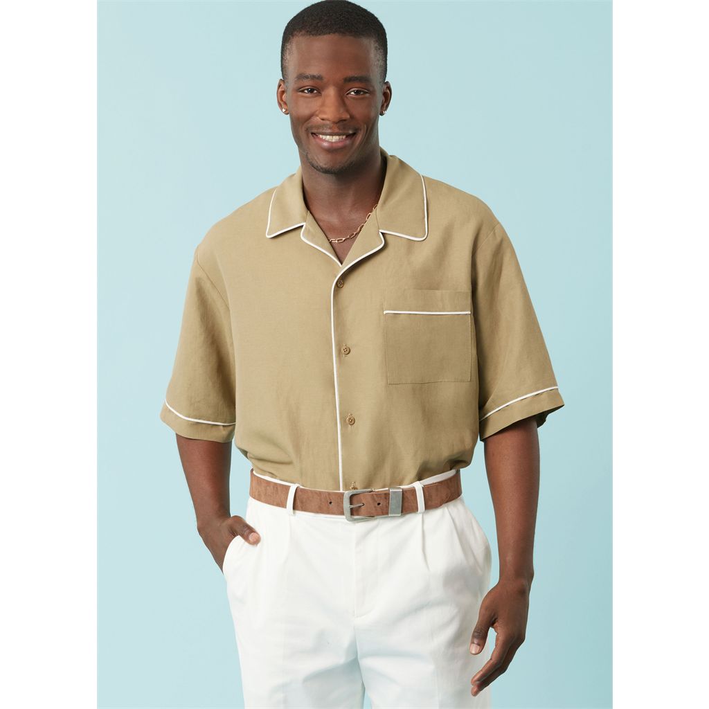 Simplicity Sewing Pattern S3075 Mens Shirts 3075 Image 2 From Patternsandplains.com