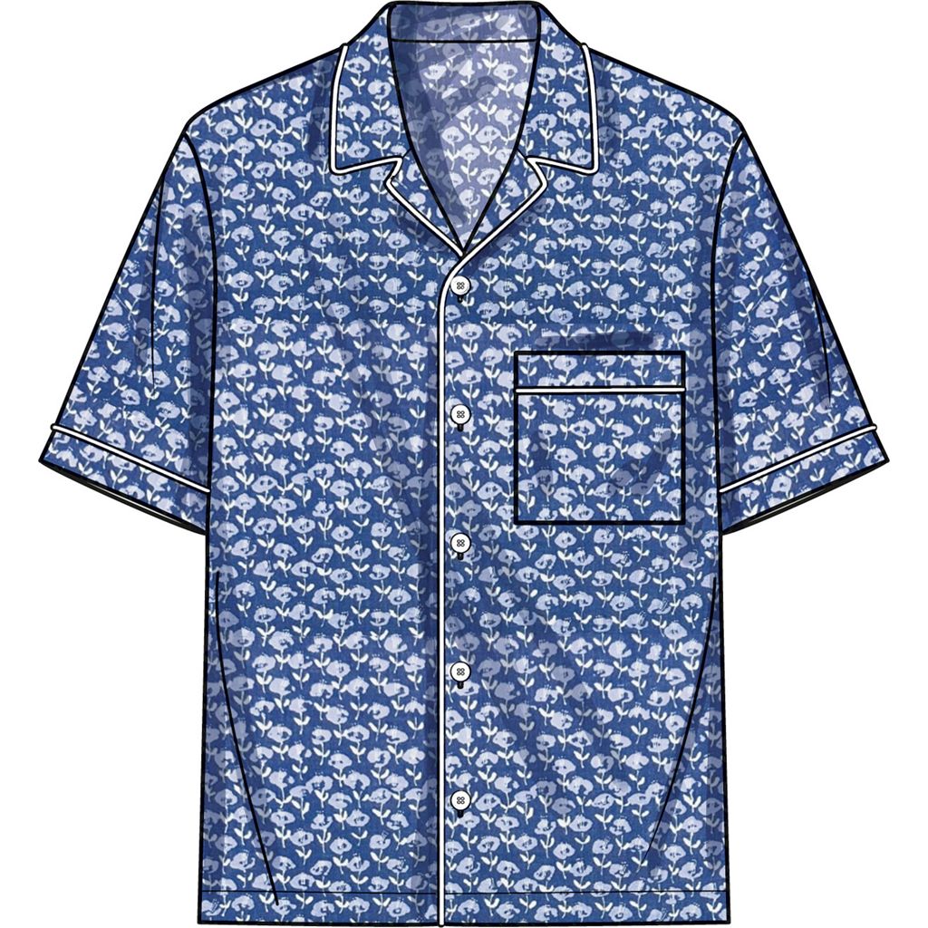 Simplicity Sewing Pattern S3075 Mens Shirts 3075 Image 4 From Patternsandplains.com