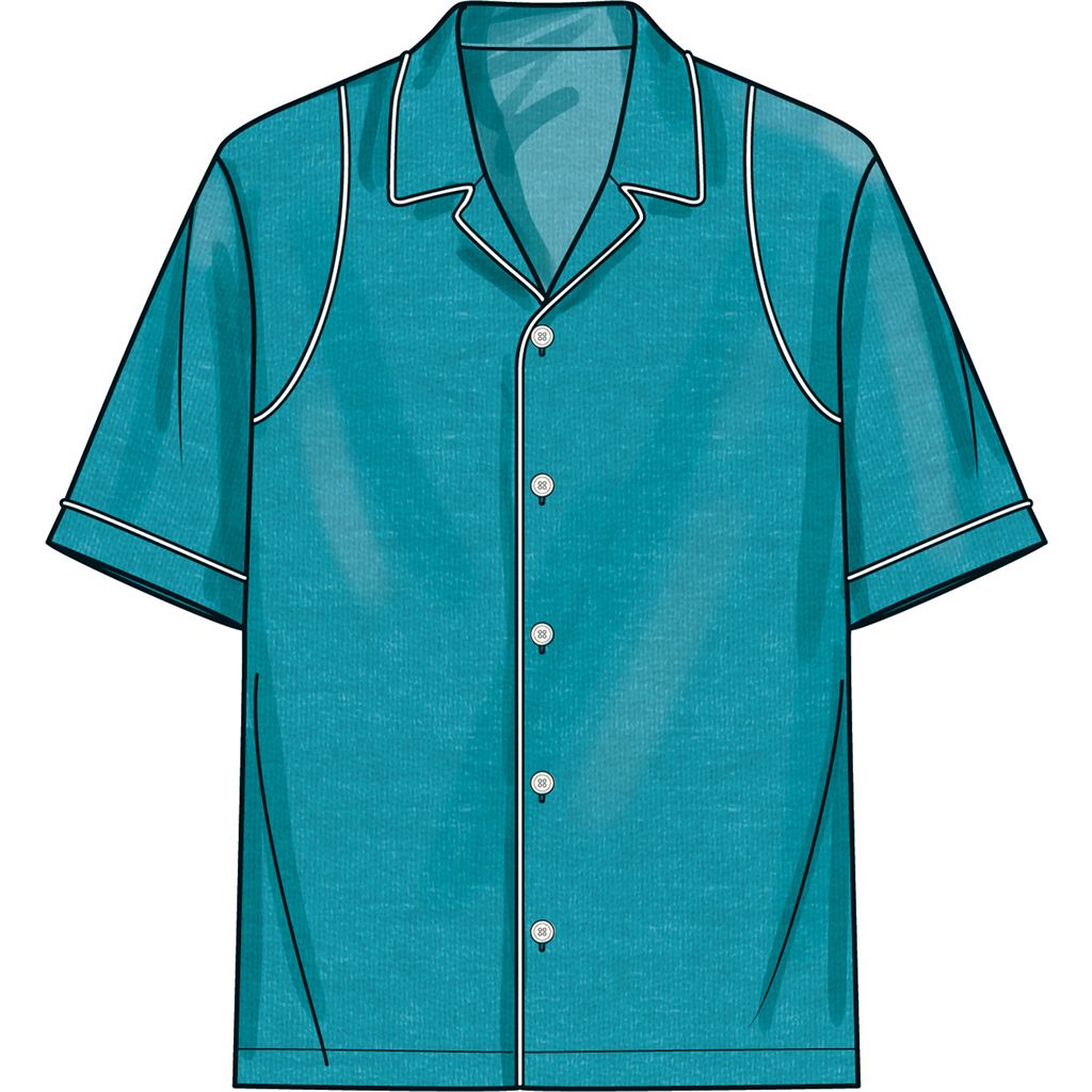 Simplicity Sewing Pattern S3075 Mens Shirts 3075 Image 5 From Patternsandplains.com