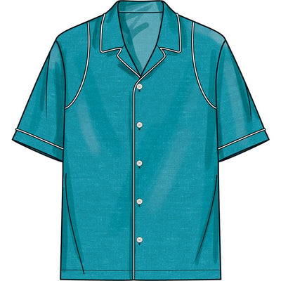 Simplicity Sewing Pattern S3075 Mens Shirts 3075 Image 5 From Patternsandplains.com